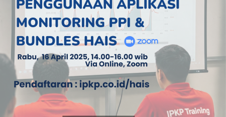 Pelatihan Aplikasi monitoring PPI gratis dari IPKP Training