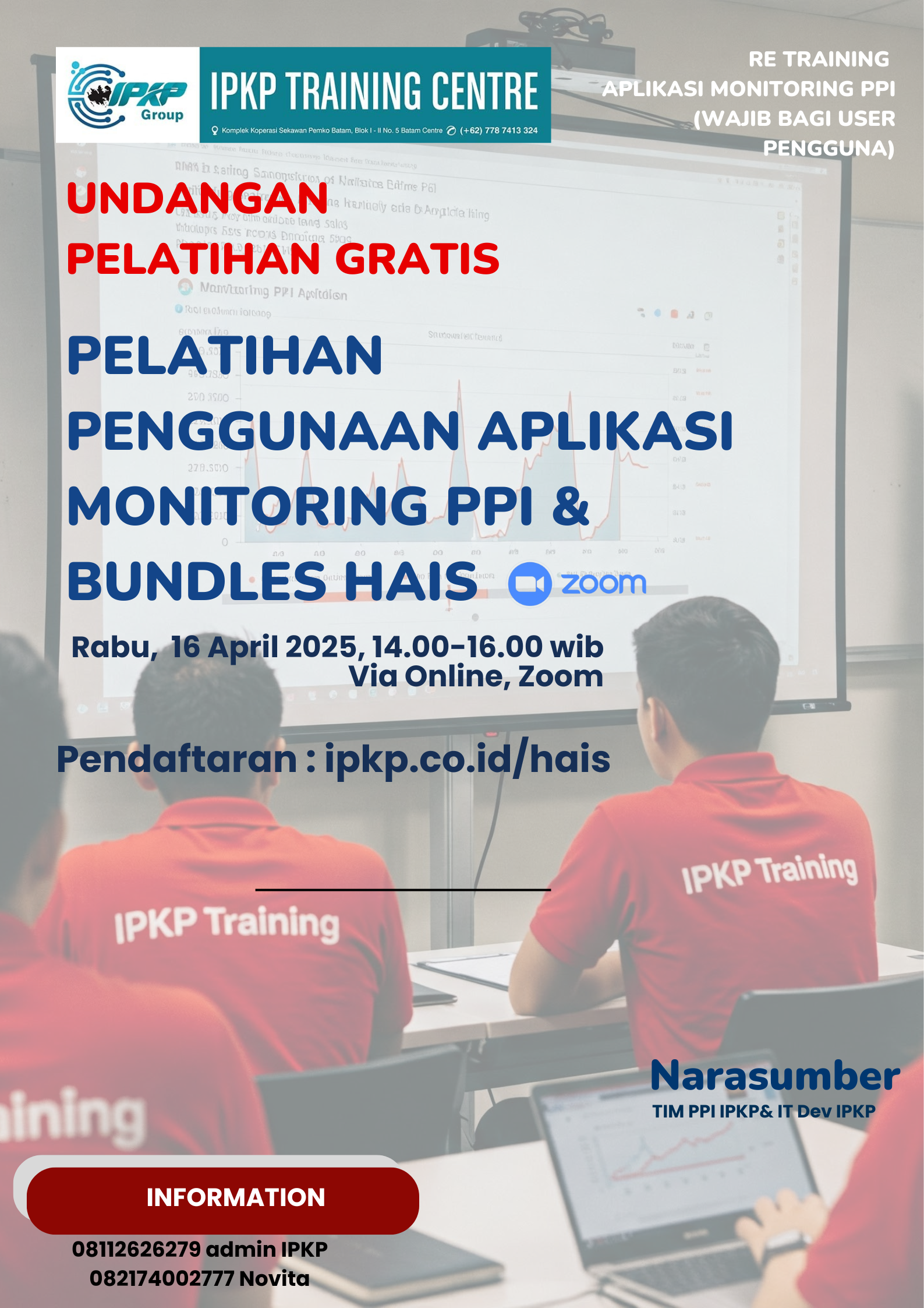 Pelatihan Aplikasi monitoring PPI gratis dari IPKP Training